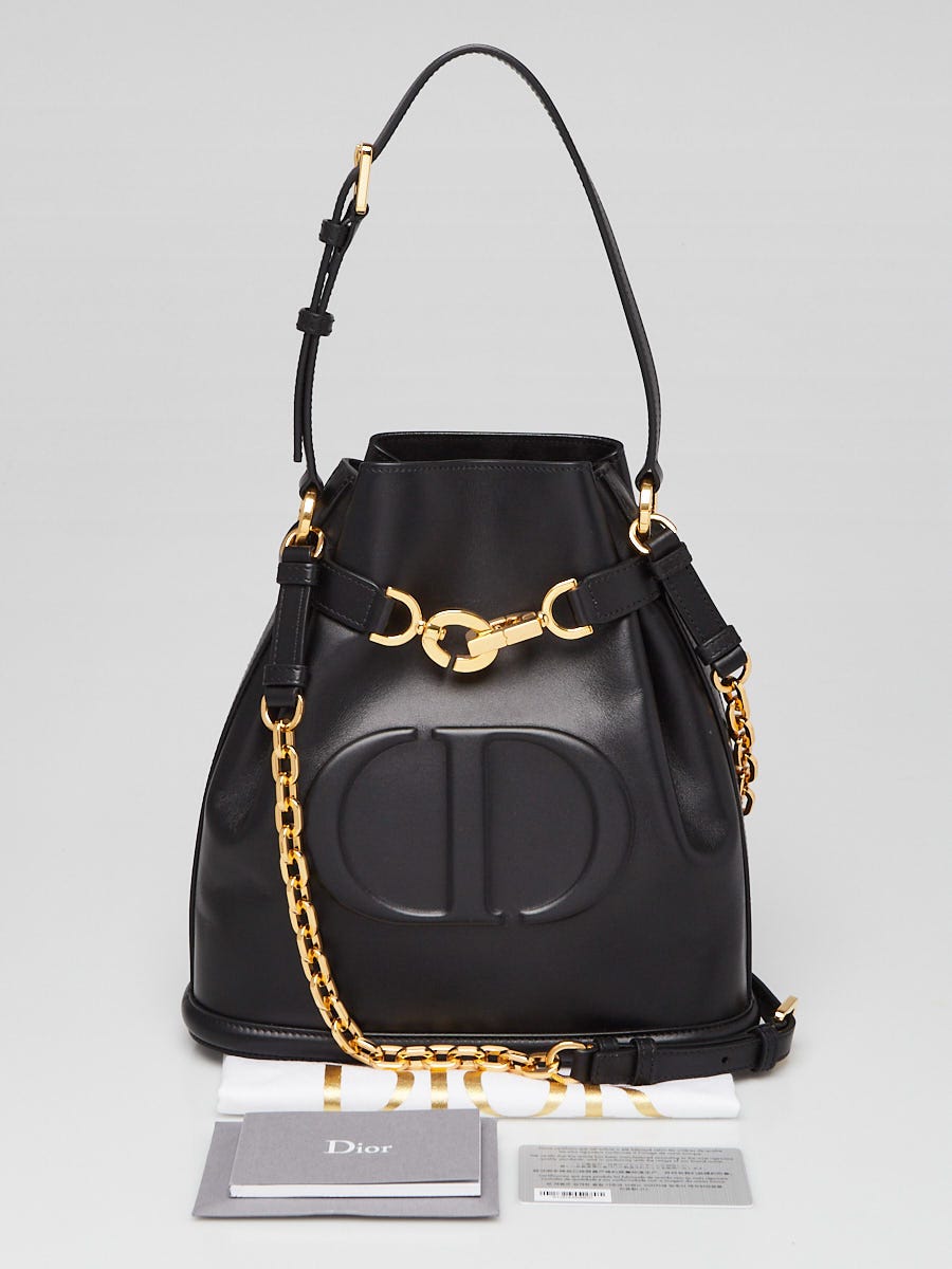 Christian Dior Black Calfskin Leather Medium C'est Dior