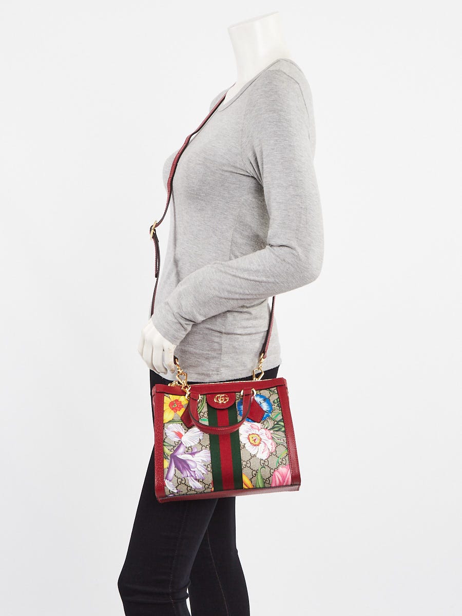 Ophidia gg flora small tote bag sale