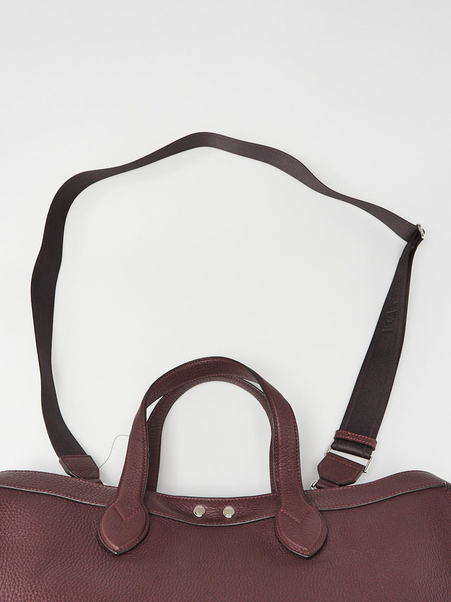 Fendi Burgundy Calf Leather Peekaboo ISEEU Forty8 Satchel Fendi Burgundy Calf Leather Peekaboo ISEEU Forty8 Satchel