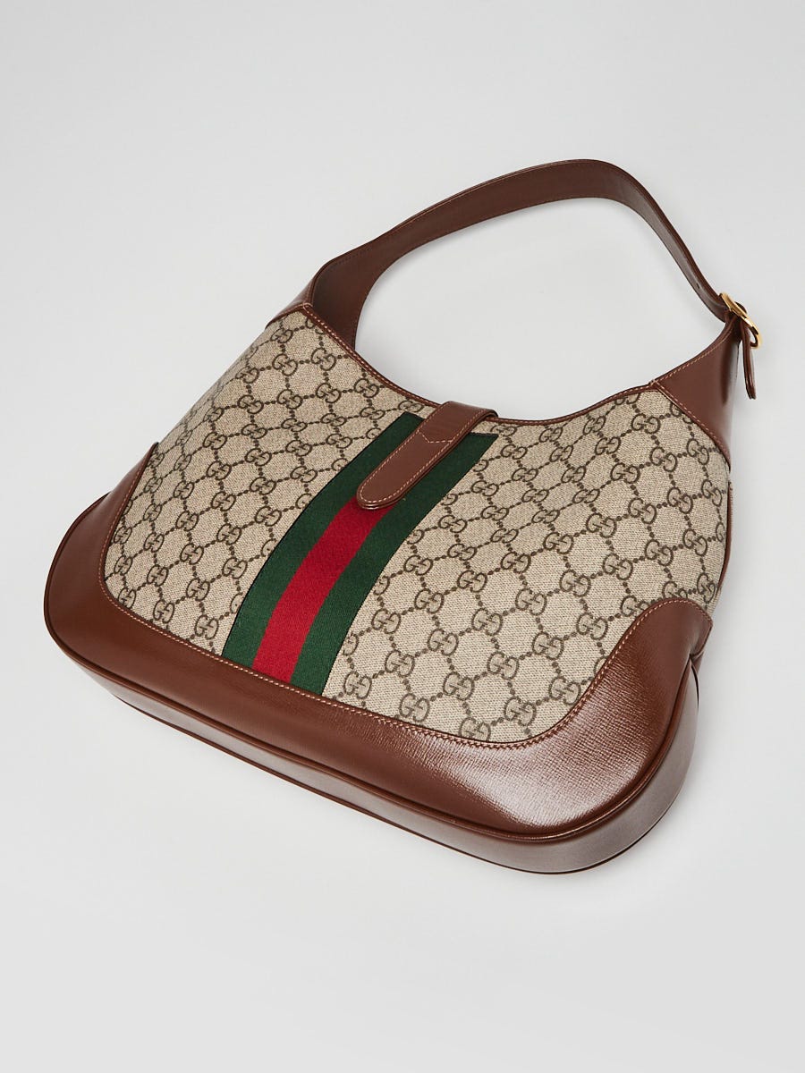 ★GUCCI★ Medium Jackie 1961 GG Supreme Shoulder Bag Beige 7 GUCCI Jackie 1961 Small GG Supreme Canvas Beige Shoulder Bag