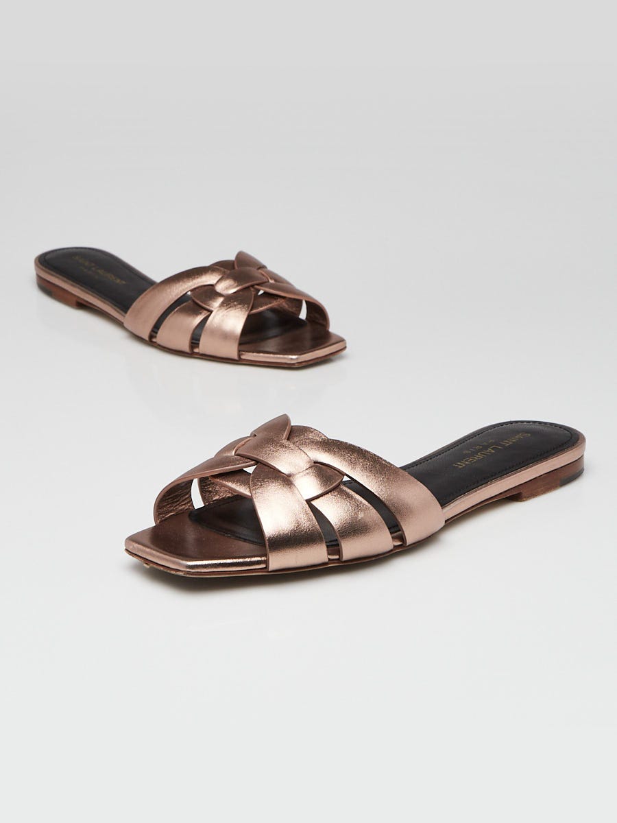 Saint laurent nu clearance pieds 5 leather sandals