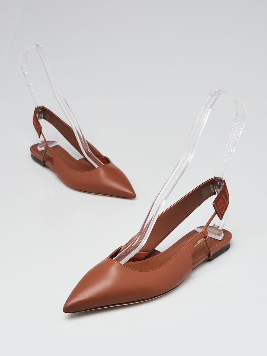 Jaggar action leather slingback 2024 flats