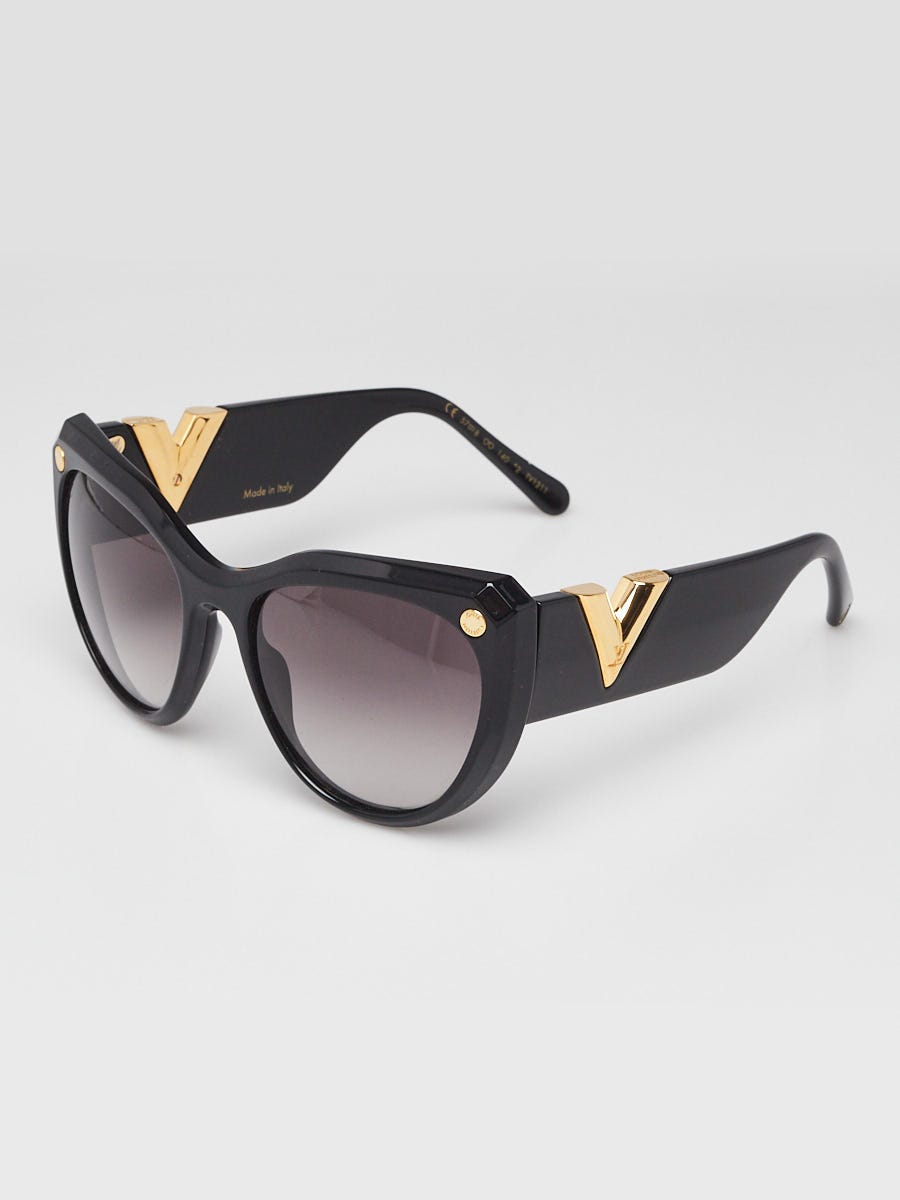 Louis Vuitton Black Acetate My Fair Lady Sunglasses Z1254W Yoogi s Closet