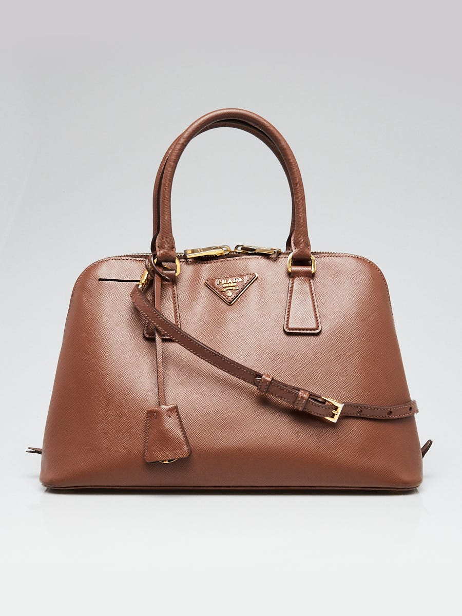 Prada hotsell saffiano brown