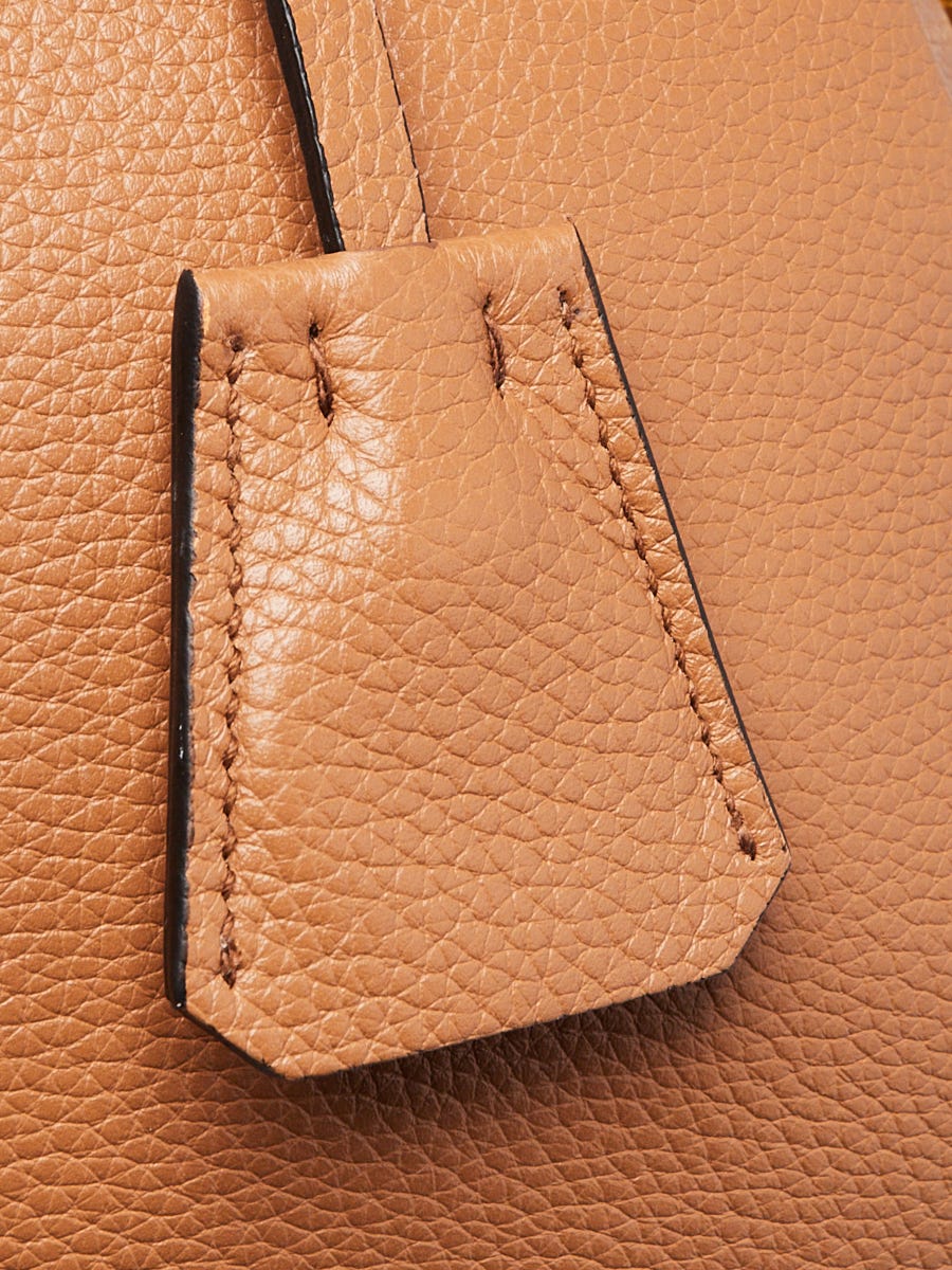 Prada Caramel Vitello Phenix Bauletto Bag - 1BB086 | Yoogi's Closet