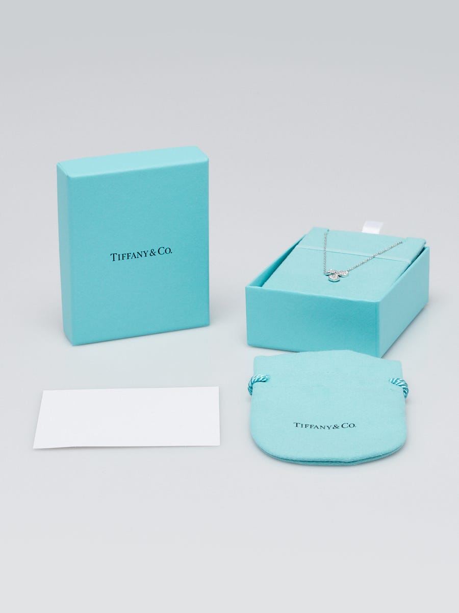 Tiffany 
Co. Platinum and Diamond Flowers Pendant Necklace