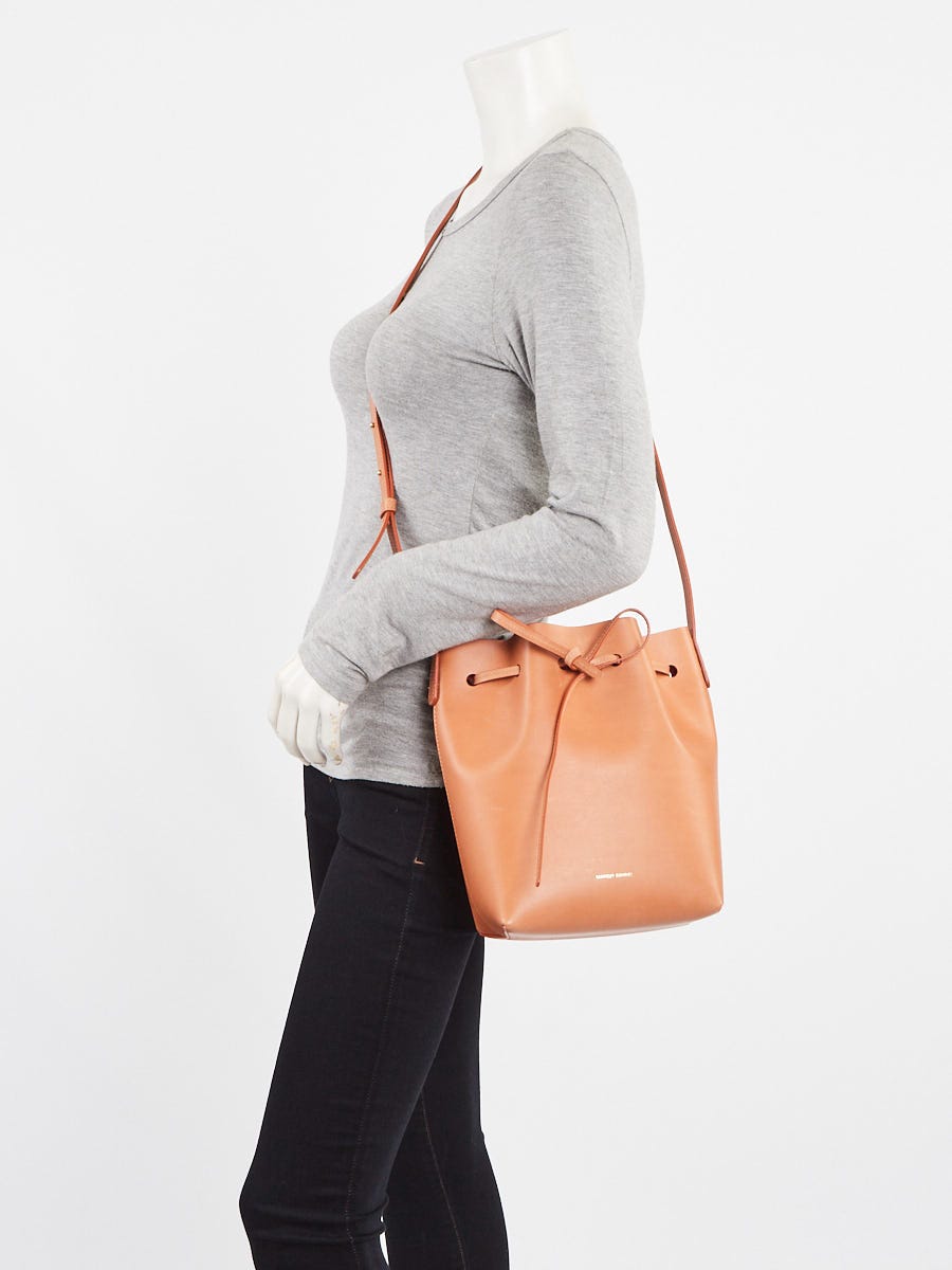 Mansur Gavriel Cammello/Rosa Vegetable Leather Bucket Bag