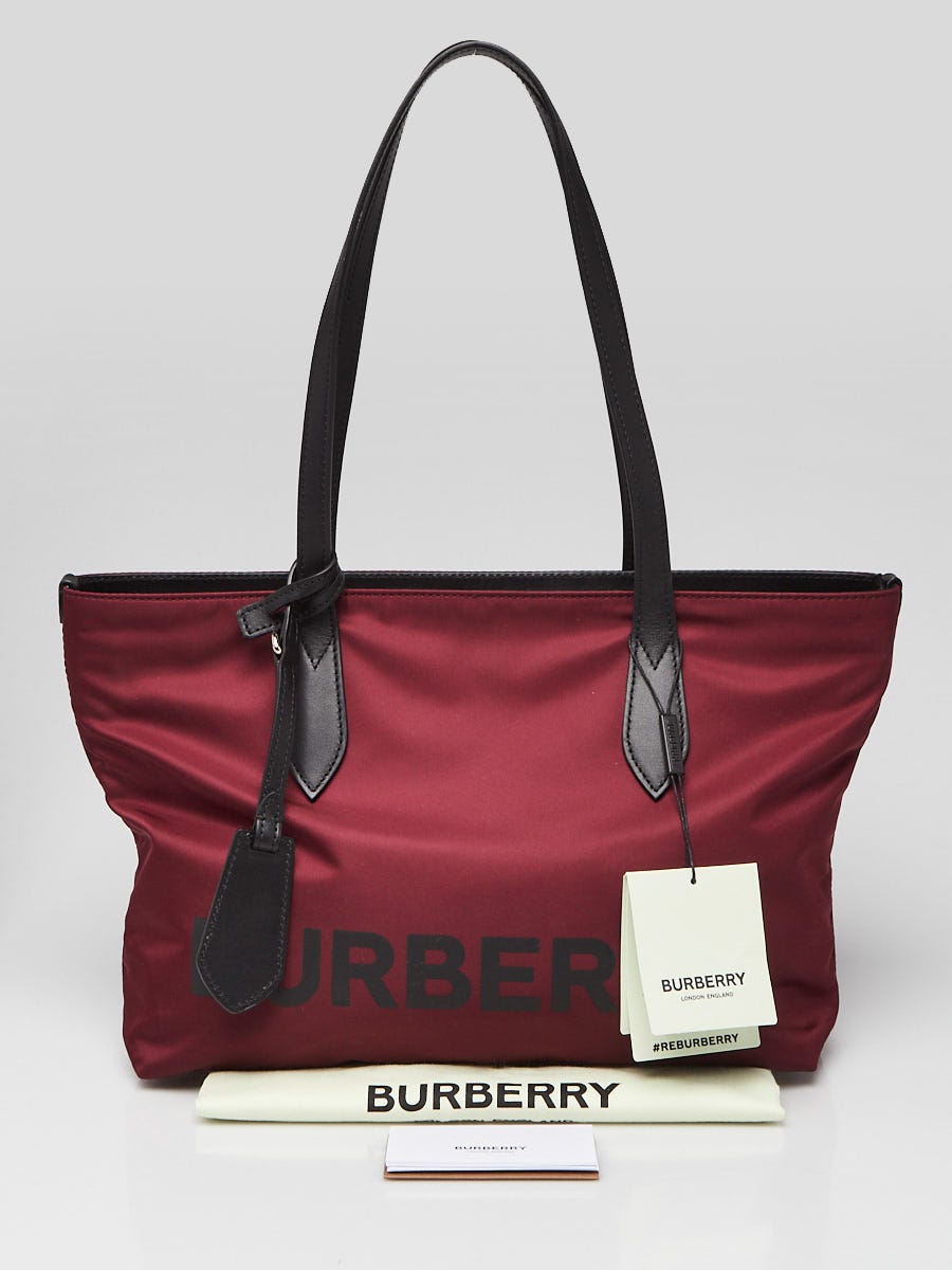 Burberry red outlet tote