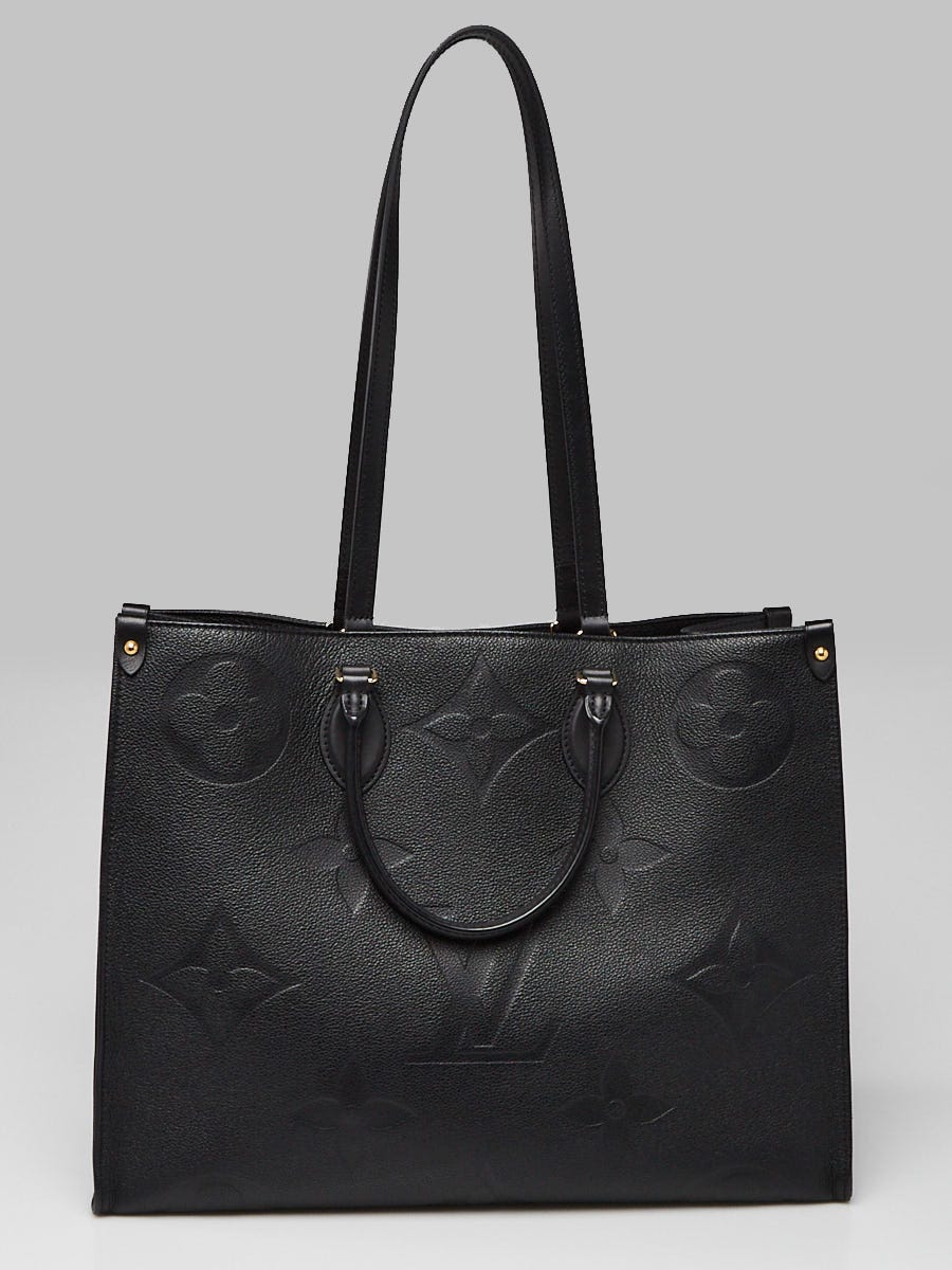 Louis Vuitton Black Monogram Giant Empreinte Leather Onthego GM