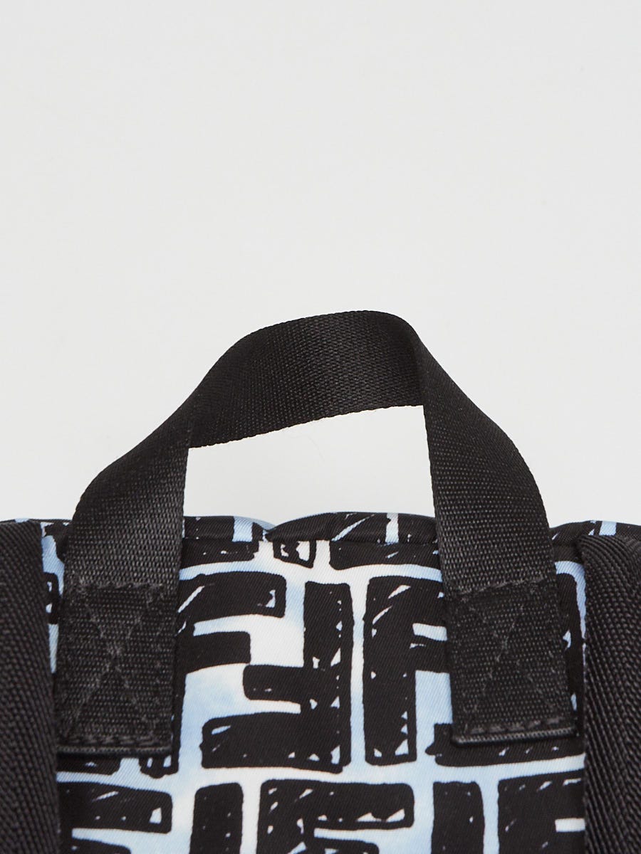 Fendi Blue/Black FF Nylon Small Joshua Backpack Bag Fendi Blue/Black FF Nylon Small Joshua Backpack Bag - 8BZ048  main image 4