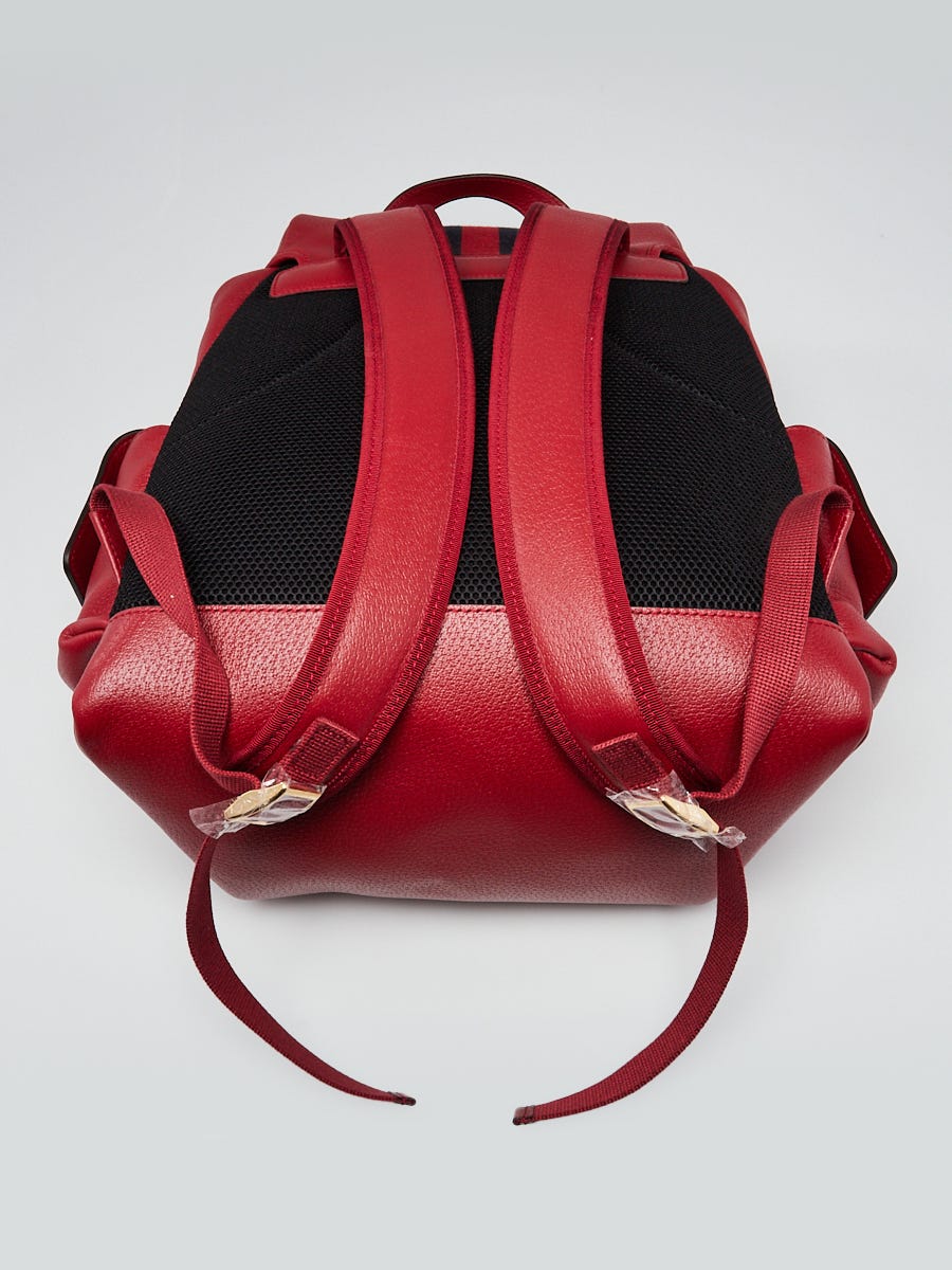 Gucci Red Leather Ophidia Medium Backpack Bag | Yoogi display picture 1
