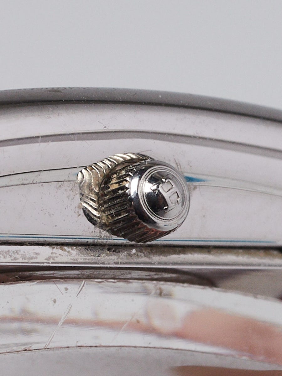 Hermes Pink Alligator and Stainless Steel Chaine d'Ancre