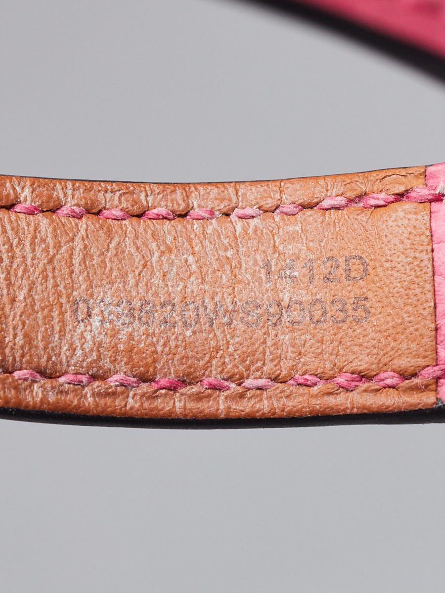 Hermes Pink Alligator and Stainless Steel Chaine d'Ancre
