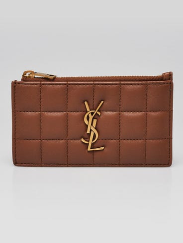 Ysl quilted leather wallet Clearance