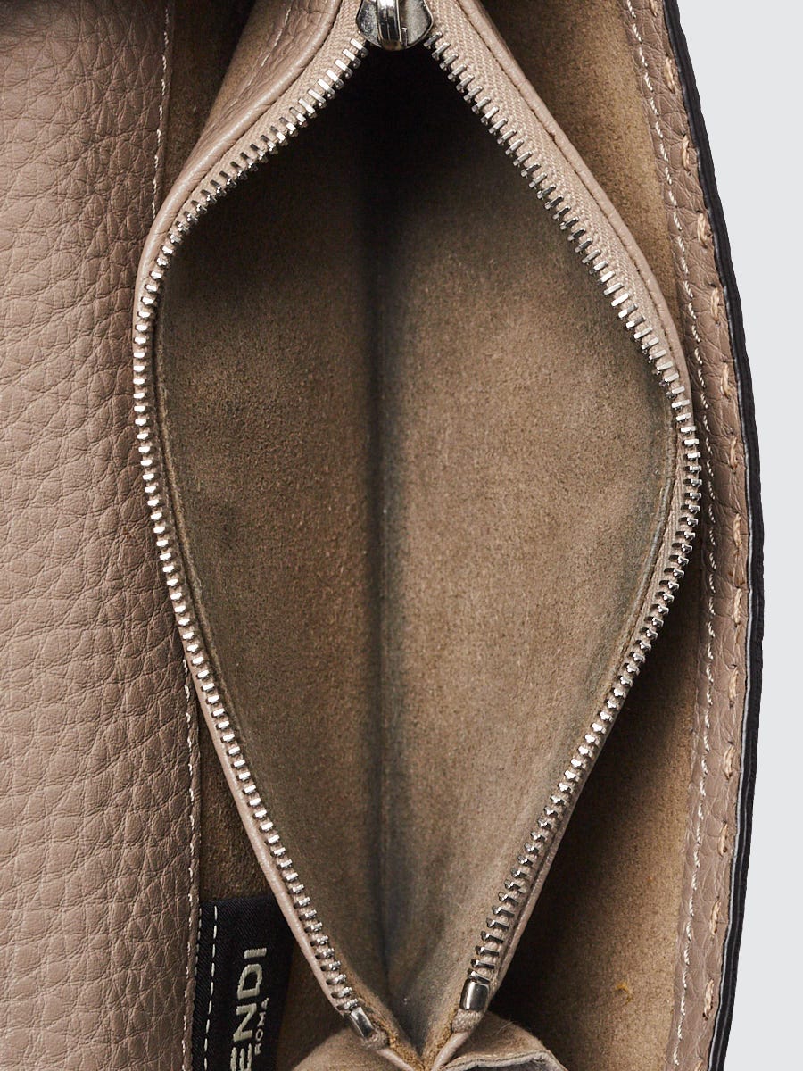 Fendi Grey Selleria Leather Peekaboo Wallet 8M0308 | Yoogi's Closet