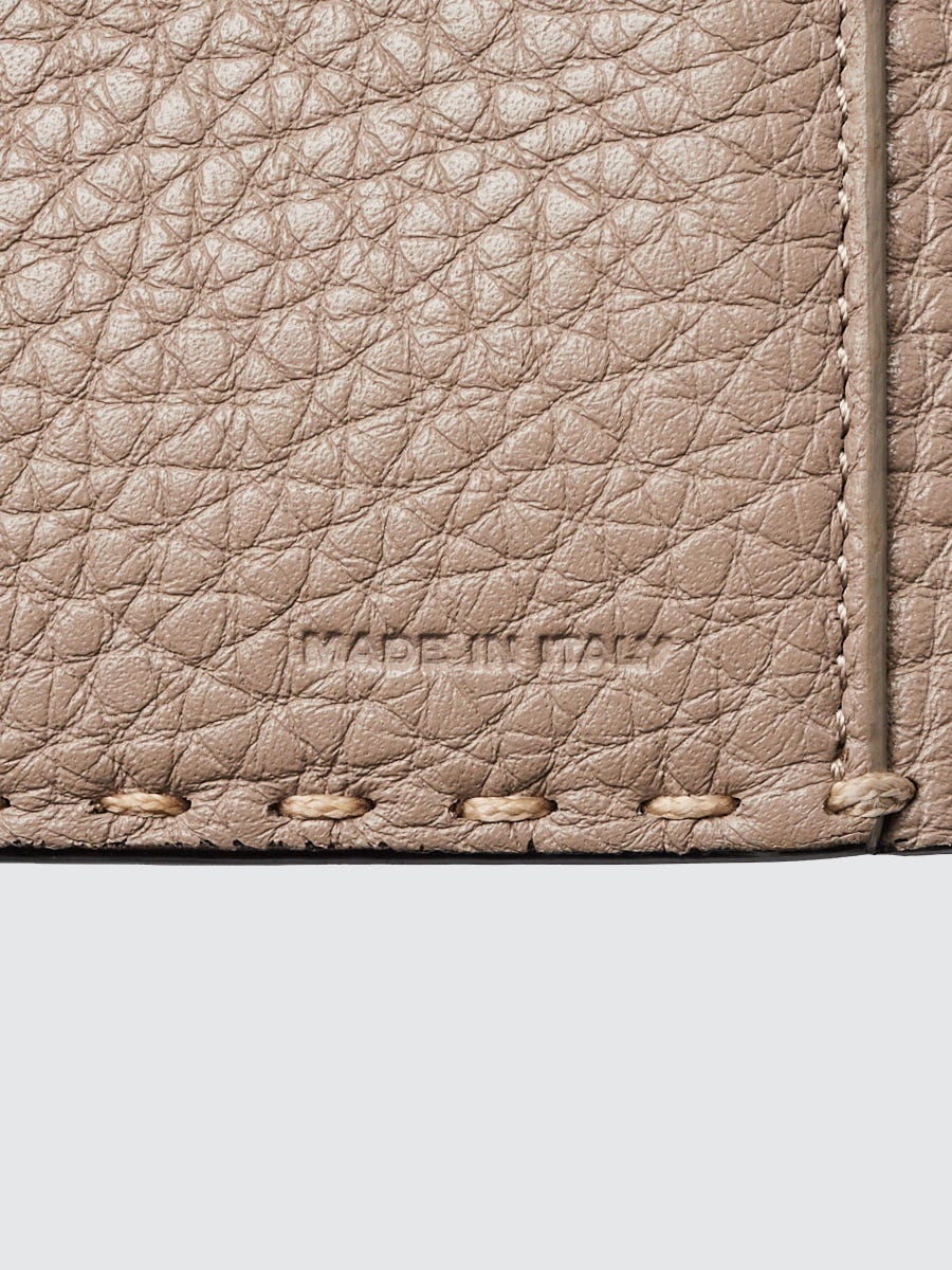 Fendi Grey Selleria Leather Peekaboo Wallet 8M0308 | Yoogi's Closet