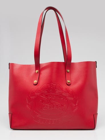 Red burberry tote bag Clearance