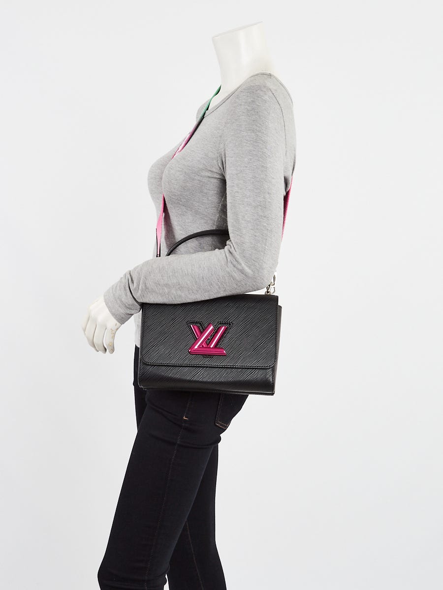 Louis Vuitton Black Rose Epi Leather Twist MM Bag | Yoogi's Closet