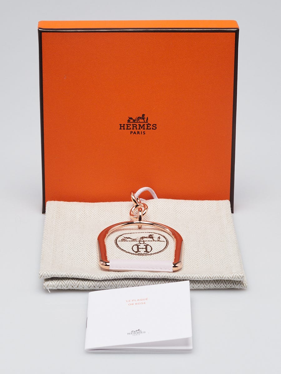 Hermes Mauve Pale Swift Leather and Rose Gold Plated Metal