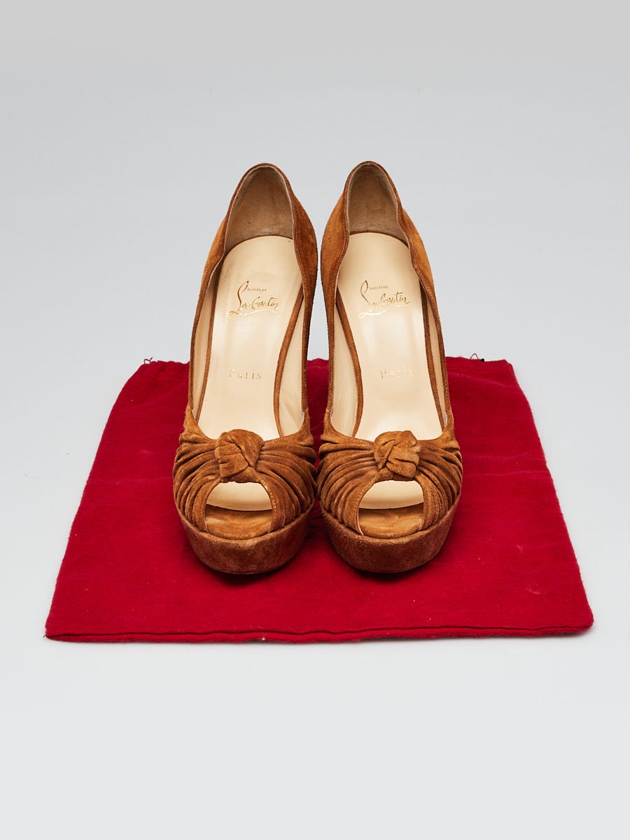 シューズ・サンダルその他 CHRISTIAN LOUBOUTIN Woman Pumps Brown 1220562 7084 Sporty Kate - 85 mm Pumps - Vog patent leather - Loubi