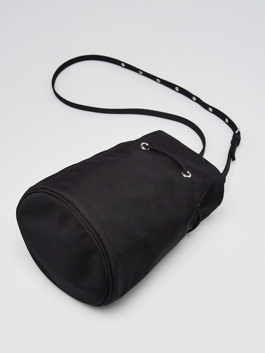 Balenciaga Black Nylon Wheel XS Bucket Bag | Yoogi's Closet