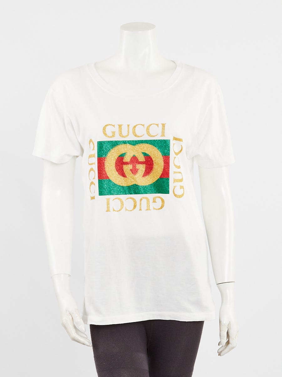 Gucci glitter t shirt on sale