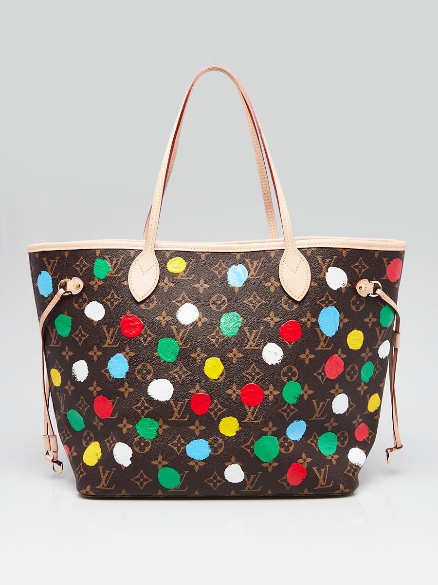 Louis Vuitton x YK Monogram Canvas Dots Neverfull MM NM Bag 