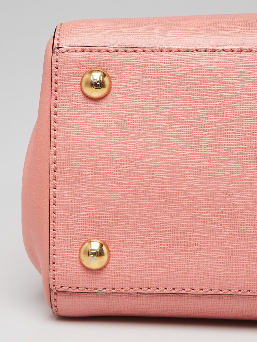 Fendi Pink Leather Petite Sac 2jours Elite Tote Bag 8BH253 Fendi Pink Leather Petite Sac 2jours Elite Tote Bag 8BH253