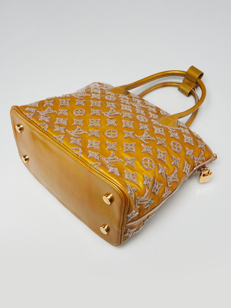 Louis Vuitton Limited Edition Mustard Yellow Monogram Fascination Lockit Bag Yoogi s Closet