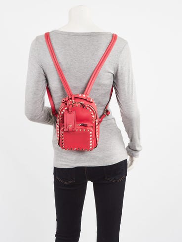 botkier mini valentino backpack Garavani VLTN Rockstud Spike Quilted Printed Leather 322320 22m Width Valentino Bright Blue Smooth Leather