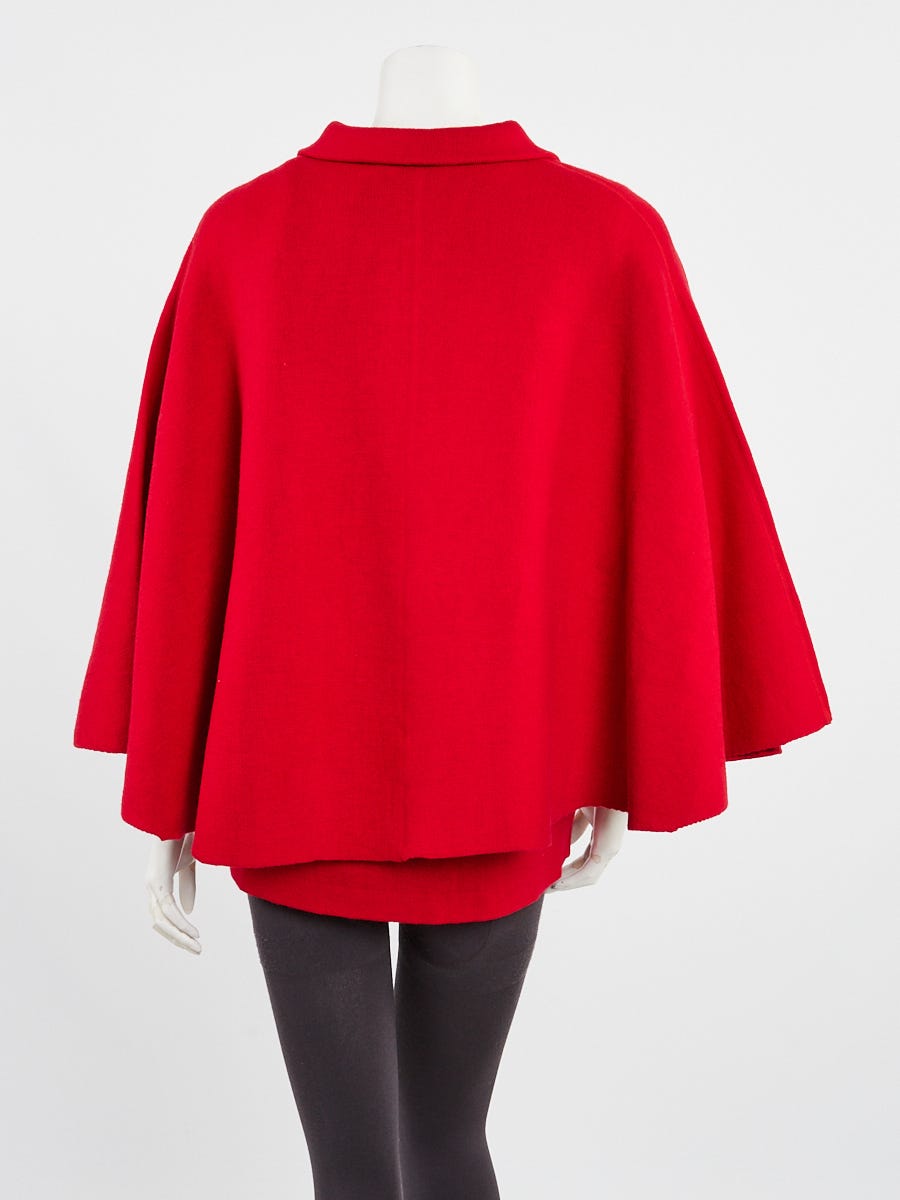 Christian Dior Red Cotton Cape Size 4/40