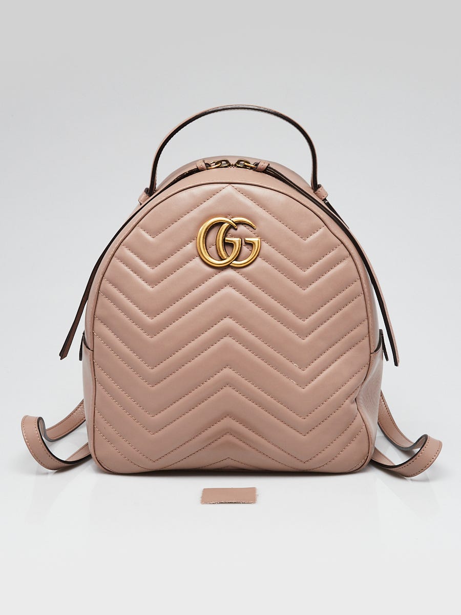 Gg marmont hotsell quilted leather backpack