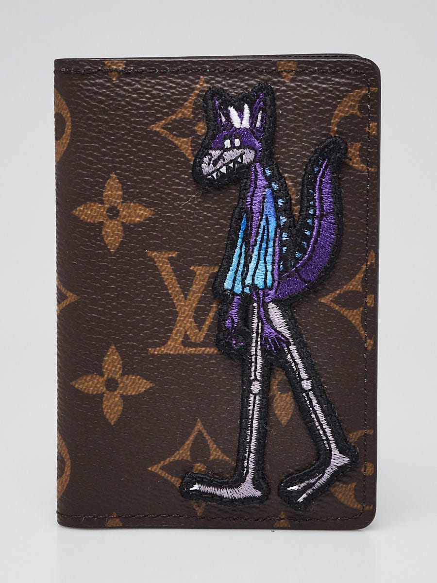 Louis Vuitton Monogram Canvas Embroidered Cartoon LV Friend Pocket