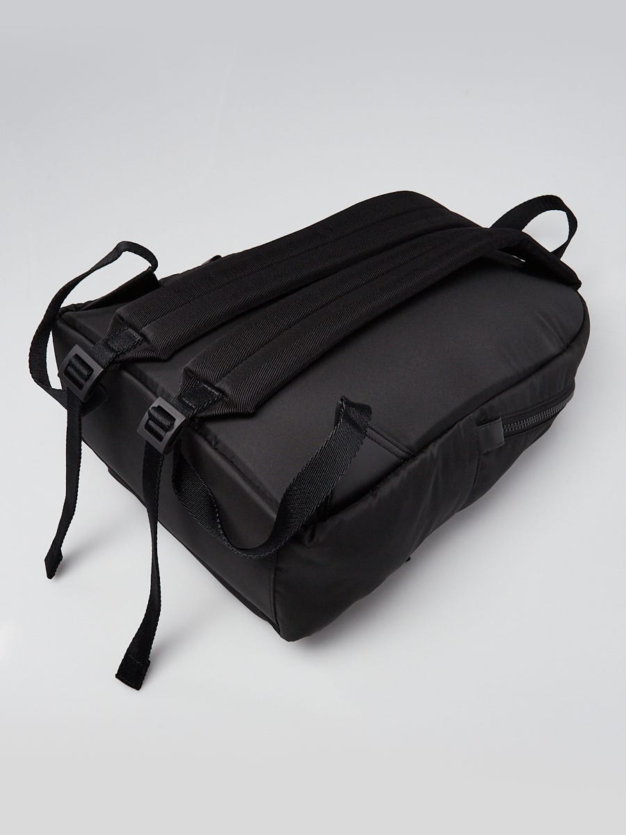 Alexander McQueen Black Nylon Graffiti Metropolitan Backpack