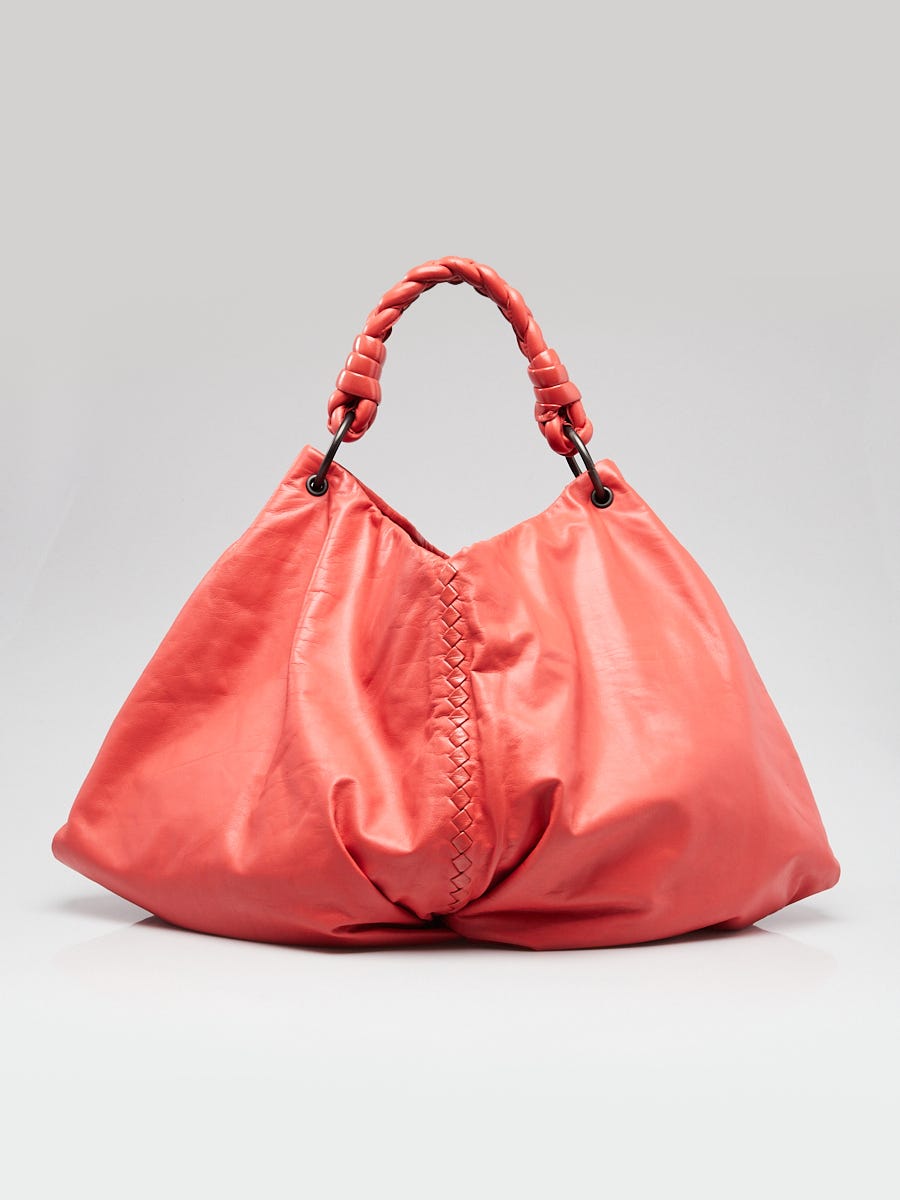 Bottega Veneta Dark Pink Intrecciato Nappa Leather Aquilone