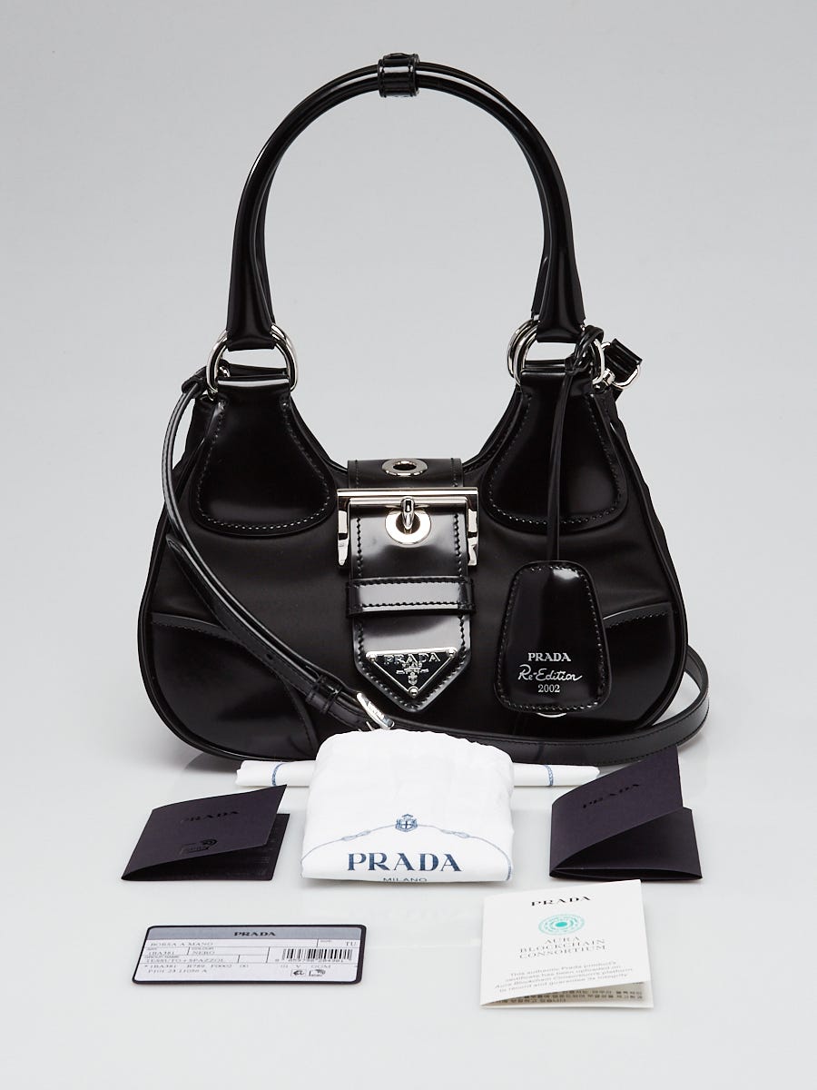 Prada black and white bag on sale