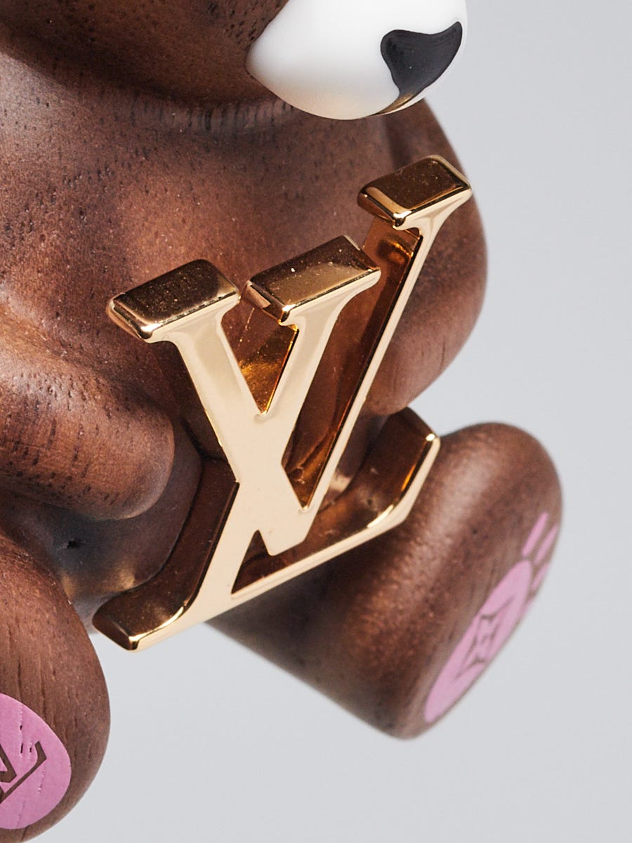 Louis Vuitton Brown Rosewood Teddy Bear Keyring And Bag Charm