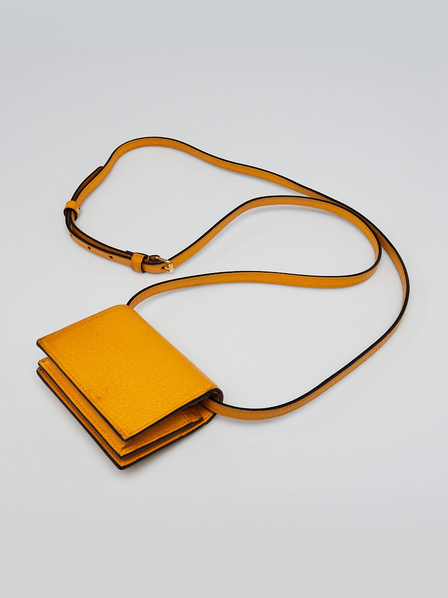 GUCCI x Adidas★Leather HORSEBIT 1955 MINI BAG w/ 2 STRAPS NEW $3,400 GUCCI x Adidas Yellow Leather HORSEBIT 1955 MINI