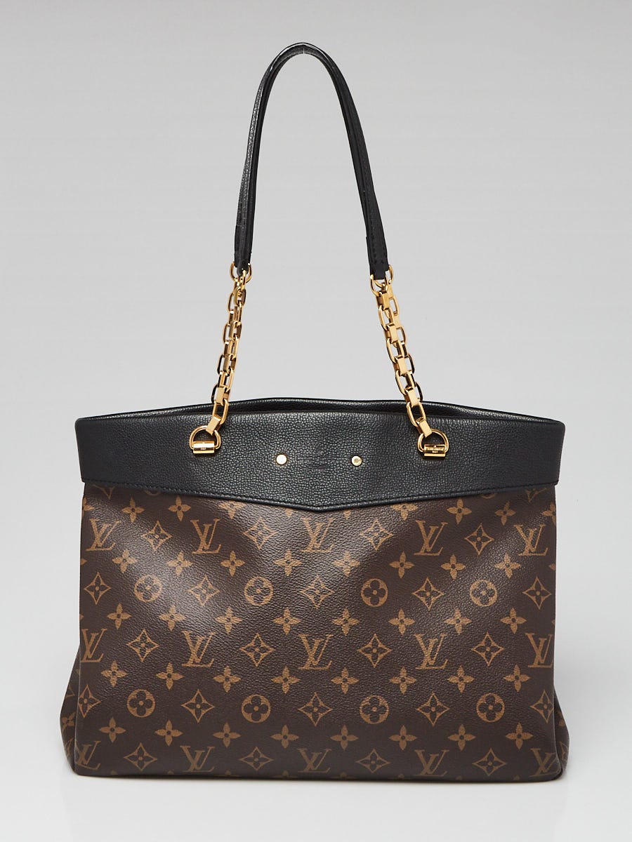 Louis Vuitton Black Monogram Canvas Pallas Shopper Tote Bag Yoogi s Closet