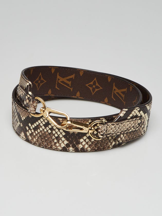 Louis Vuitton Python Monogram Canvas Bandouliere Strap | Yoogi's Closet