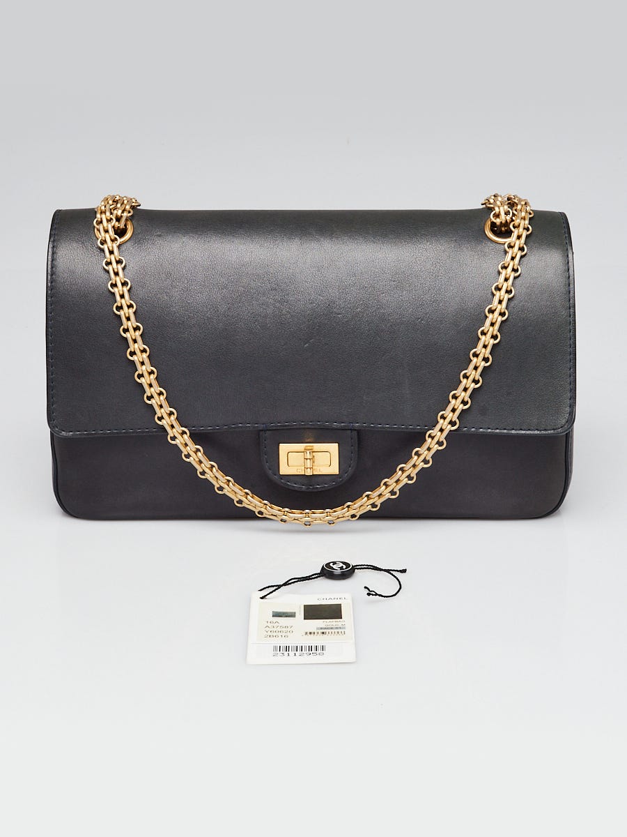 Chanel Blue Leather 2.55 Nude Reissue Paris-Hamburg 226 Flap Bag | Yoogi's  Closet