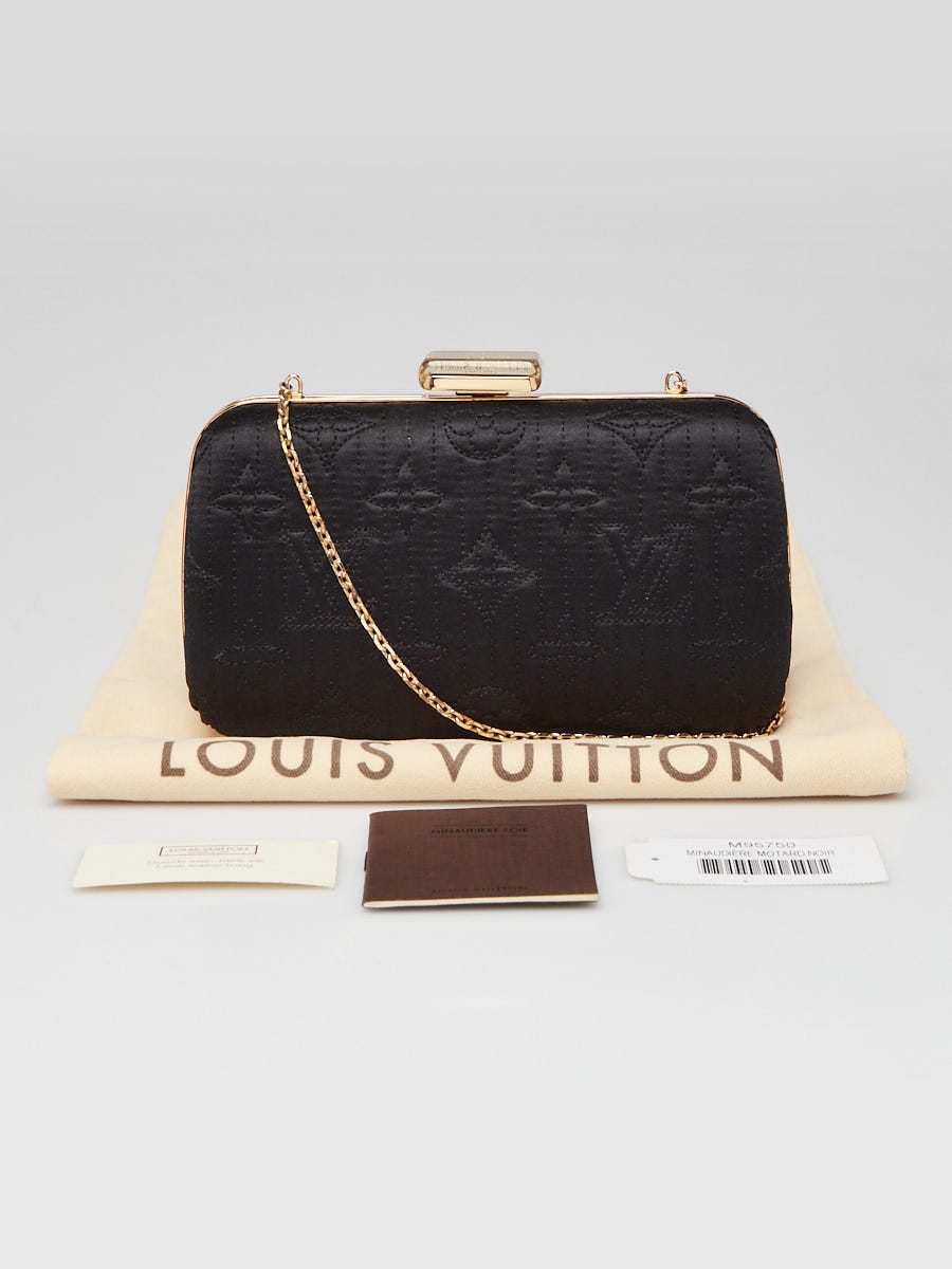 Louis Vuitton Black Monogram Minaudiere Motard Clutch Bag