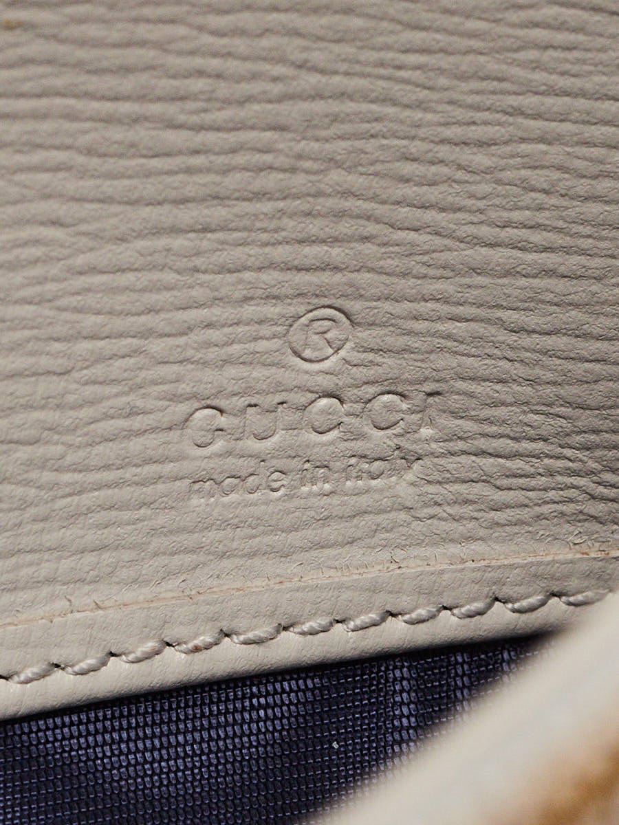 Gucci Beige/White GG Supreme Canvas Jackie 1961 Wallet On Chain