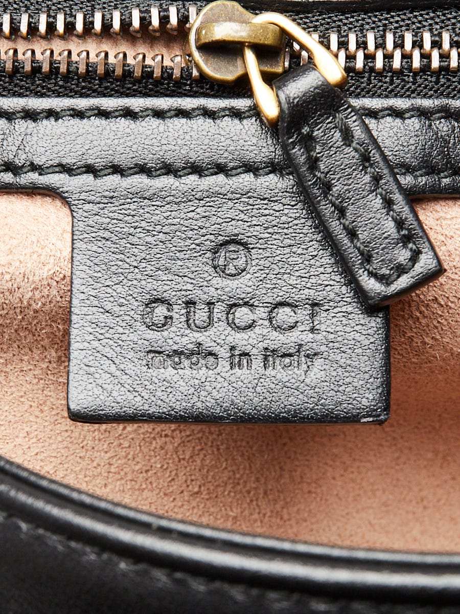 Gucci Black Quilted Leather Marmont Small Matelasse Shoulder Bag