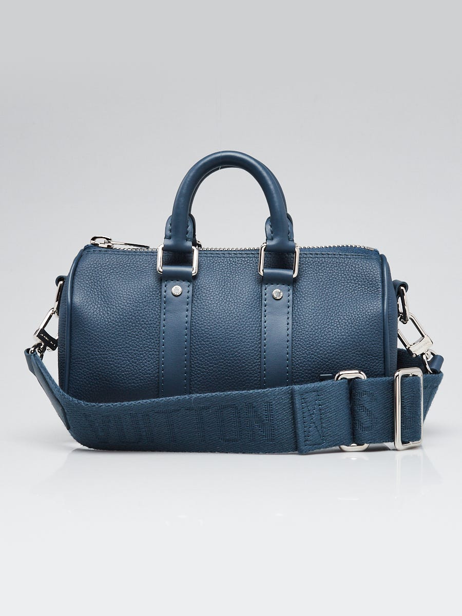 Louis Vuitton Blue Aerogram Leather Keepall XS Bag | Yoogi's Closet