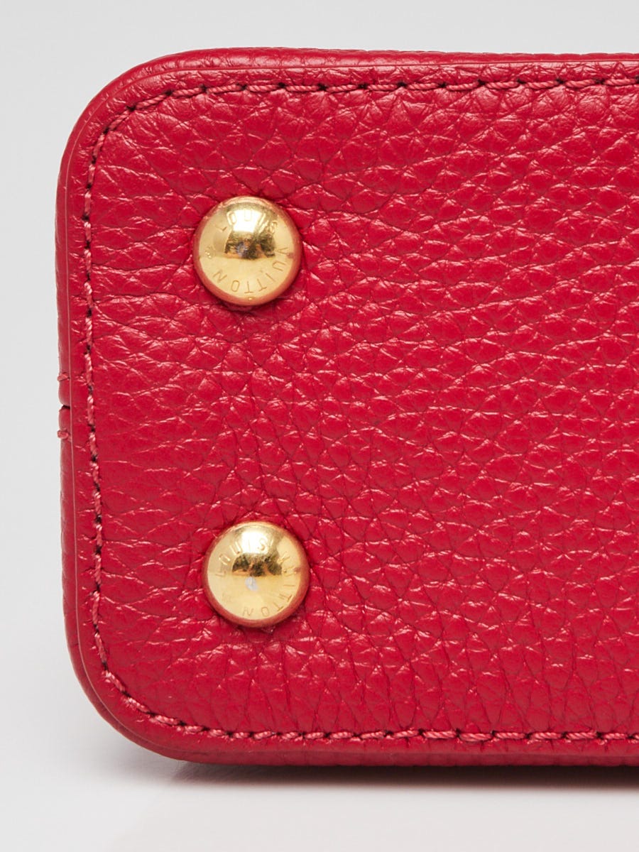 Louis Vuitton Scarlet Taurillon Leather Capucines Mini Bag