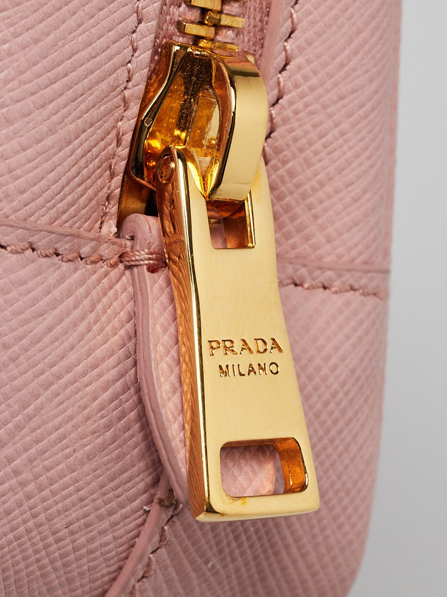 Prada Orchidea Saffiano Leather Mini Zip-Top Camera Crossbody Bag