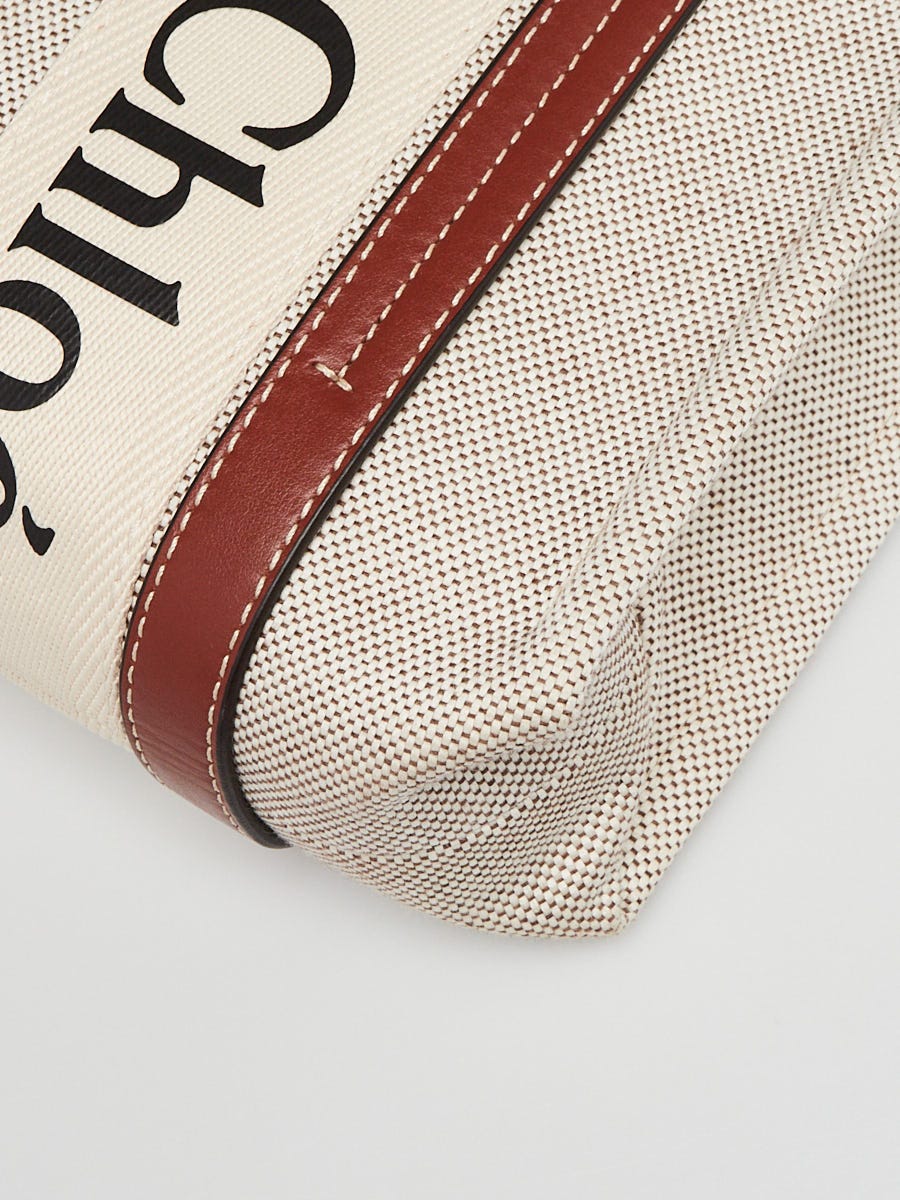 【関税負担無】Chloe BORSA WOODY MEDIA IN CANVAS E PELLE Chloé Woody Bags - Timeless Style & Craftsmanship – LOZURI®