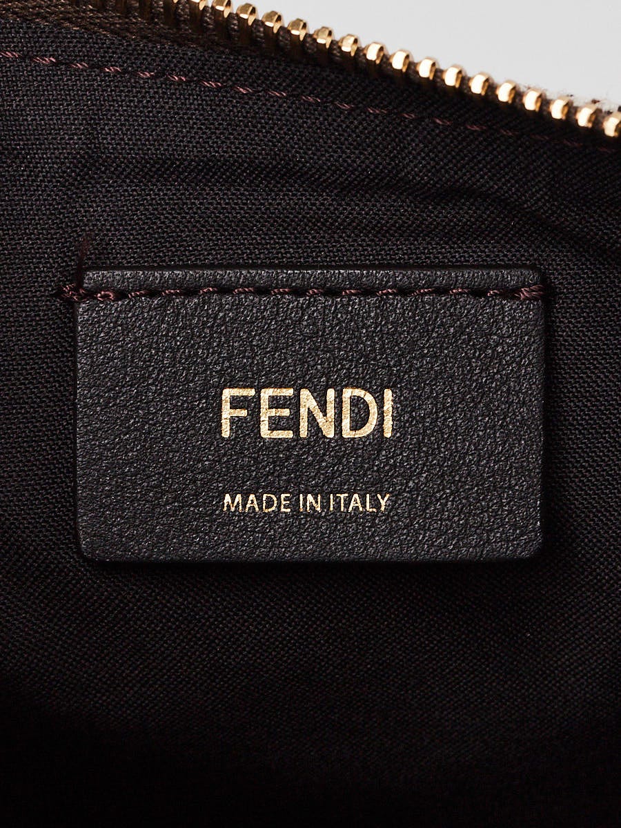 Fendi Brown Wool Houndstooth Fendigraphy Small Bag-8BR798