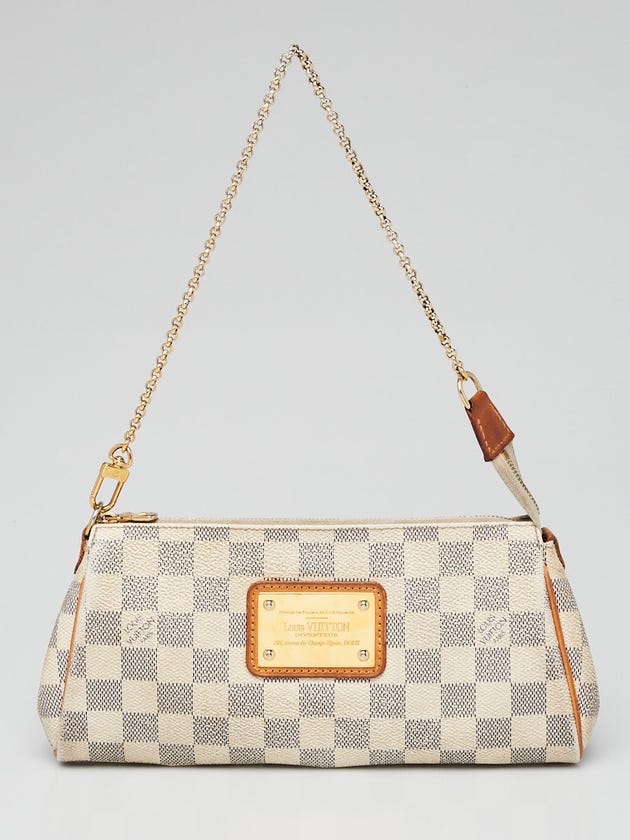 Louis Vuitton Damier Azur Canvas Eva Clutch Bag